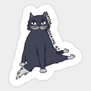 Moody cat Sticker